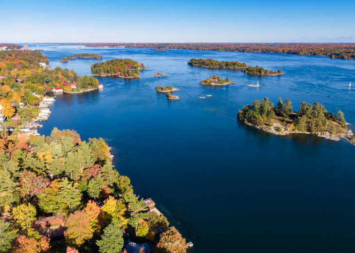 archipel des Mille Iles sur le St Laurent en Ontario